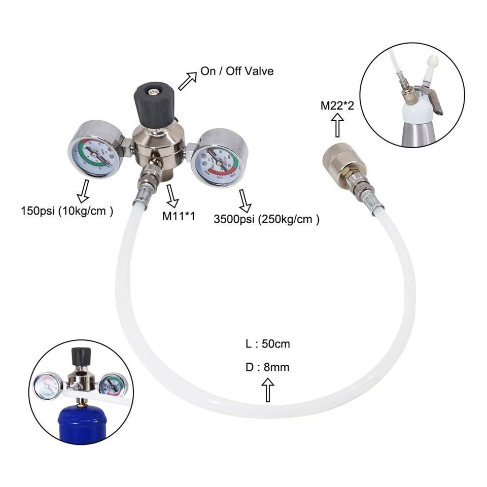 Cream Charger Cylinder Adapters & Connection Fittings price